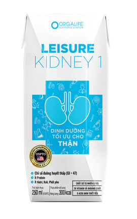 Dinh dưỡng tối ưu cho người bệnh thận có ure huyết tăng<br>Leisure Kidney 1 - 250 ml