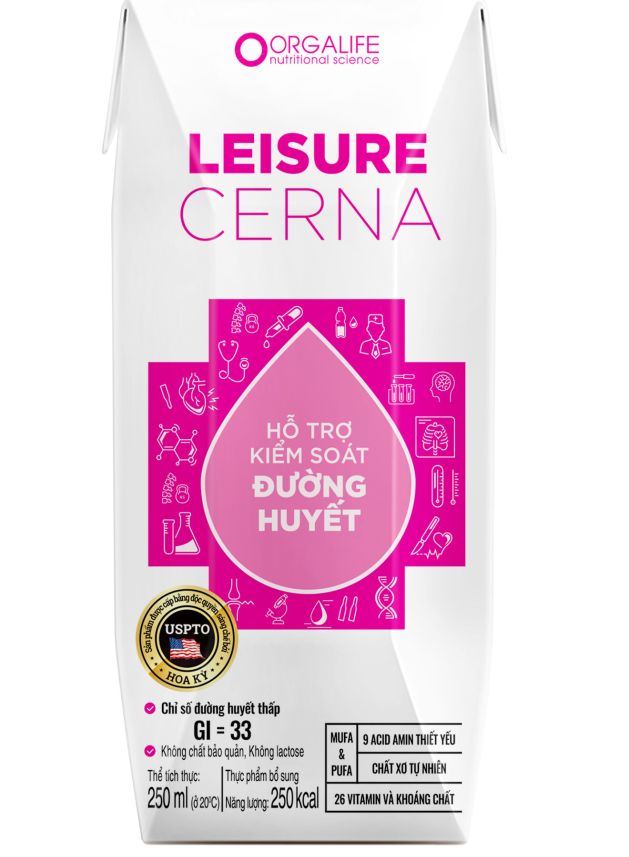 Thực phẩm dinh dưỡng y học <br> hỗ trợ kiểm soát đường huyết <br> Leisure Cerna 250 ml