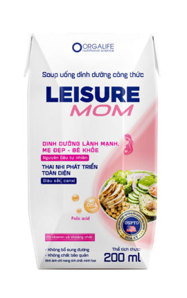 Soup uống dinh dưỡng công thức<br>cho phụ nữ có thai<br>Leisure MOM