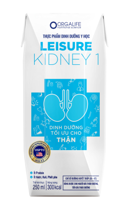 Thực phẩm dinh dưỡng y học cho người bệnh thận có ure huyết tăng<br>Leisure Kidney 1 - 250 ml