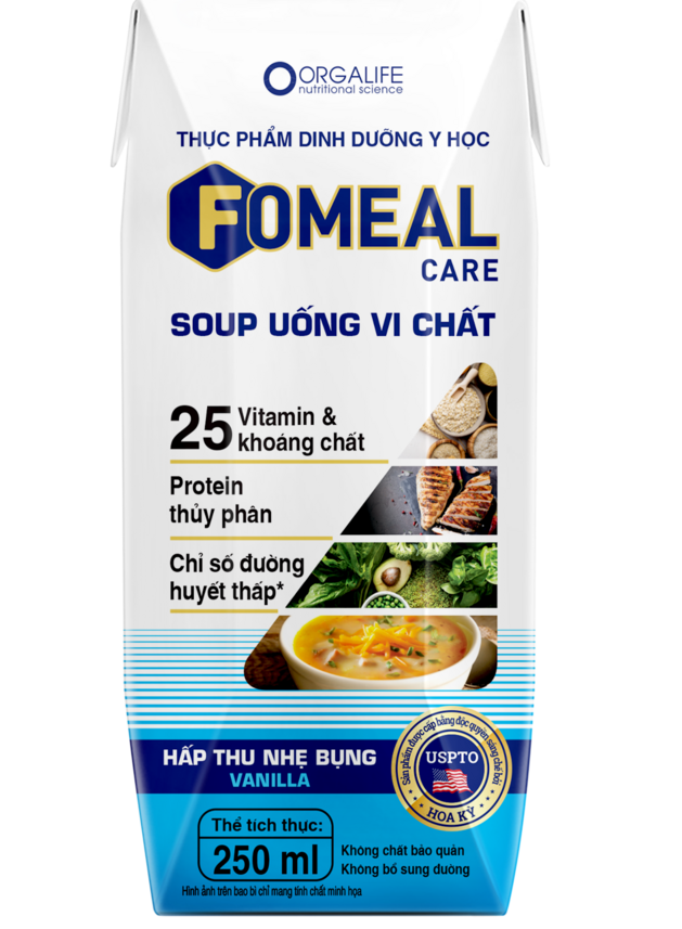 Fomeal Care <br> Soup Uống Vi Chất <br> Dễ Hấp Thu, Bồi Bổ Cơ Thể (Vanilla) <br>250ml