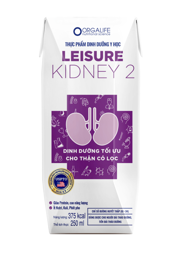 Thực phẩm dinh dưỡng y học cho người bệnh thận có lọc máu<br> Leisure Kidney 2 - 250 ml